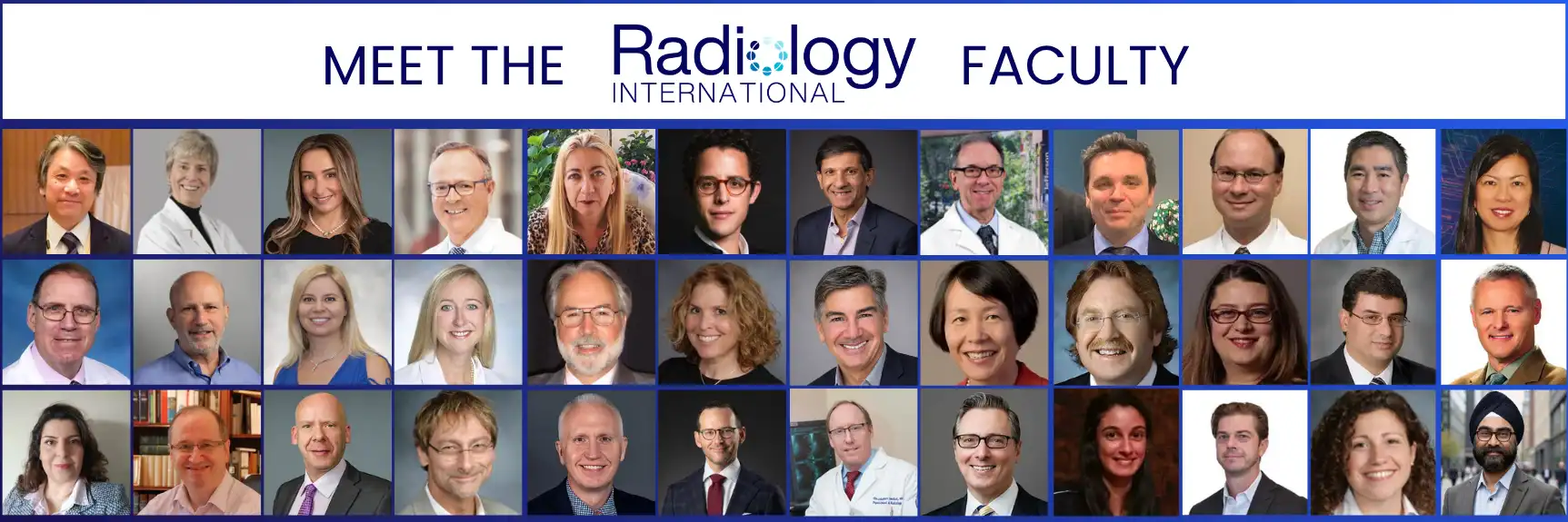 Meet the Radiology International Faculty