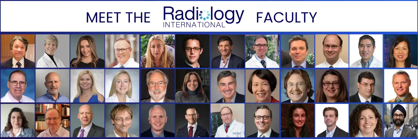Meet the Radiology International Faculty