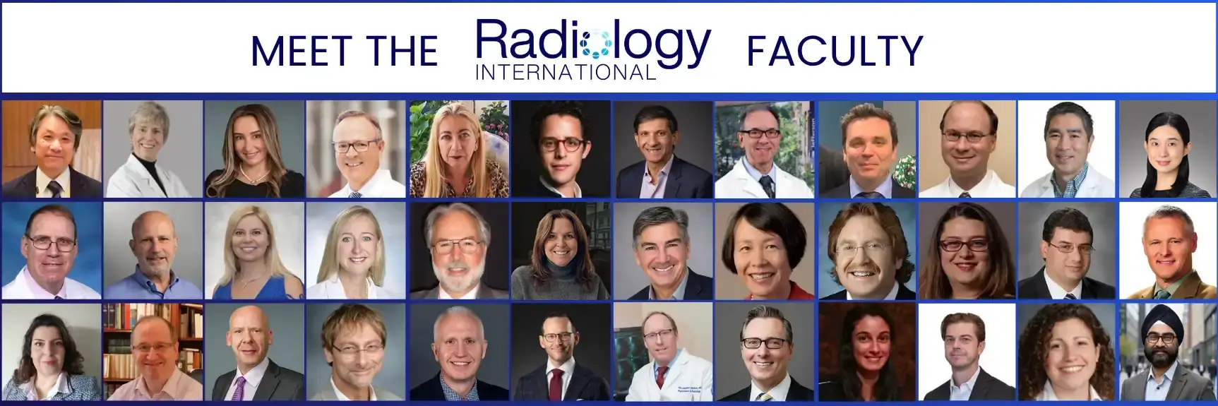 Meet the Radiology International Faculty