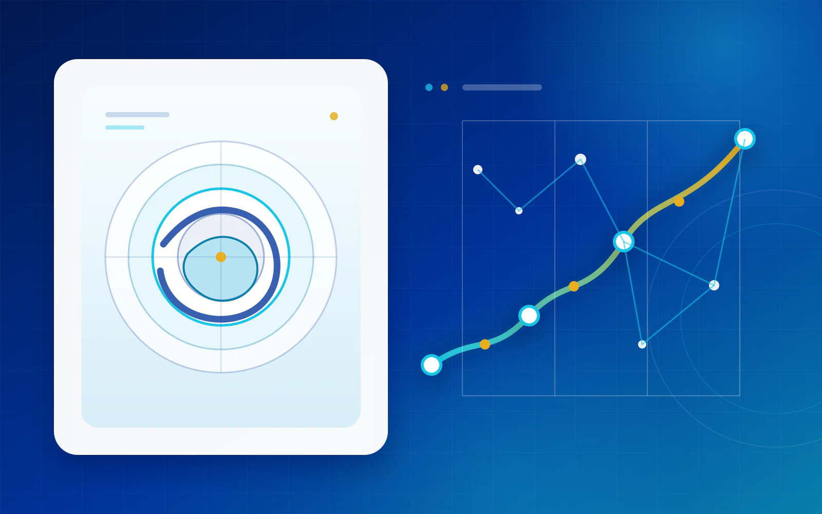 Abstract illustration of radiology AI, precision imaging and 2026 industry trends